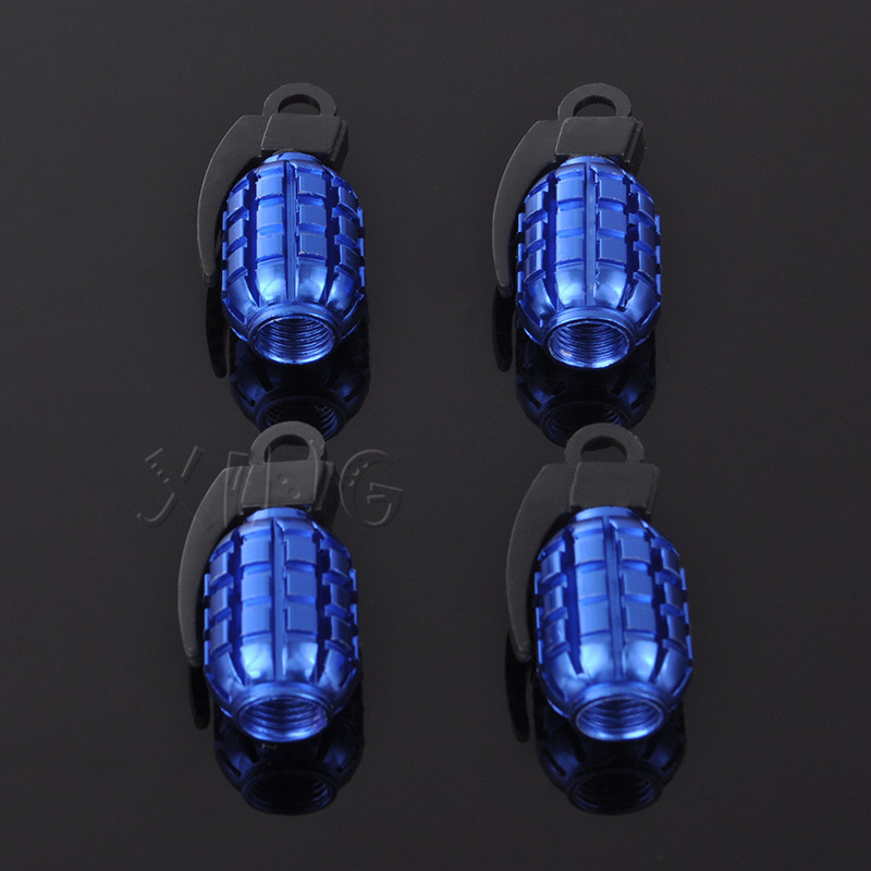 4vnt./komplektas Juokingi automobilių ratų padangų vožtuvų dangteliai padangos oro gaubtelio koto apsauga nuo dulkių BMW Mercedes VW Audi Ford granatų stiliaus priedai