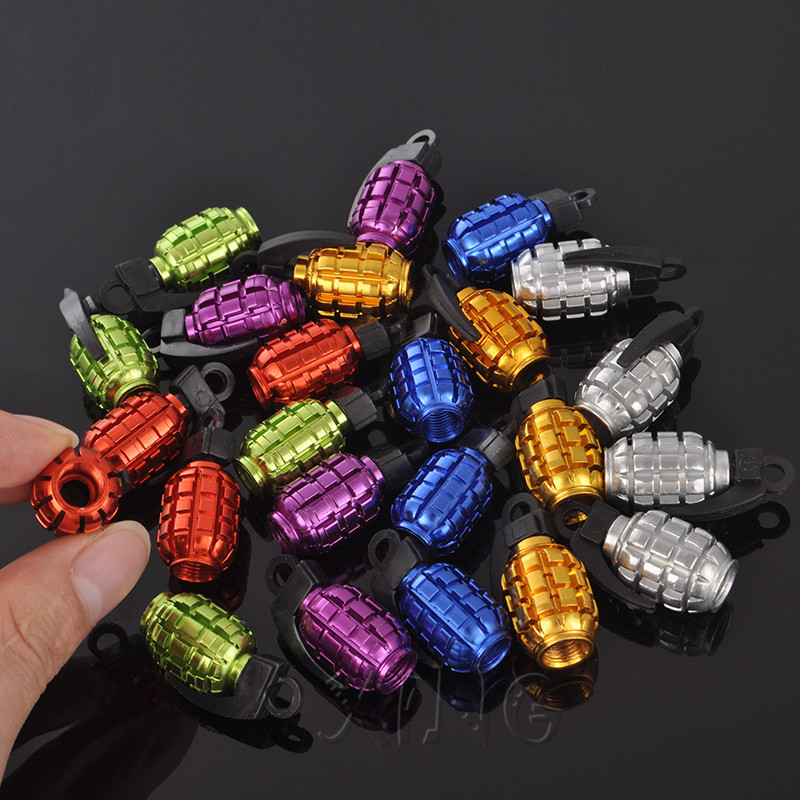 4vnt./komplektas Juokingi automobilių ratų padangų vožtuvų dangteliai padangos oro gaubtelio koto apsauga nuo dulkių BMW Mercedes VW Audi Ford granatų stiliaus priedai