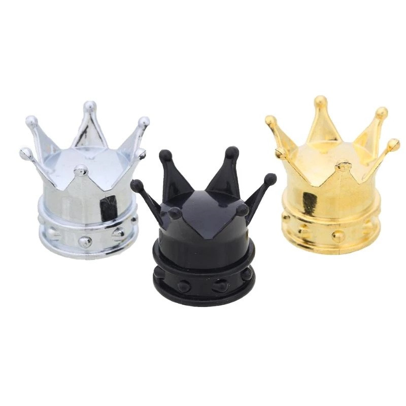 Crown Styling Kapica ventila za automobilsku gumu Stablo zračnog ventila Otporan na prašinu Bicikl otporan na prašinu Poklopac za naplatak gume Poklopci za prašinu Ukras za gume