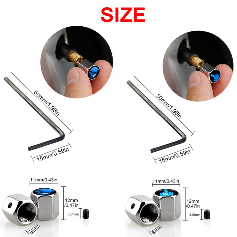 AUTCOAT vargusvastased keskmise sõrme tüüpi rehvi klapi tolmukorgid Tolmukindlad rehvikorgi klapi varrekorgid autodele, veoautodele, mootorratastele