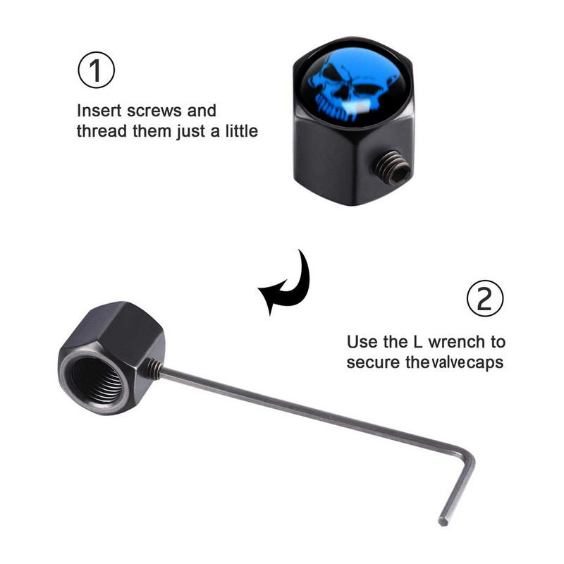 AUTCOAT vargusvastased keskmise sõrme tüüpi rehvi klapi tolmukorgid Tolmukindlad rehvikorgi klapi varrekorgid autodele, veoautodele, mootorratastele