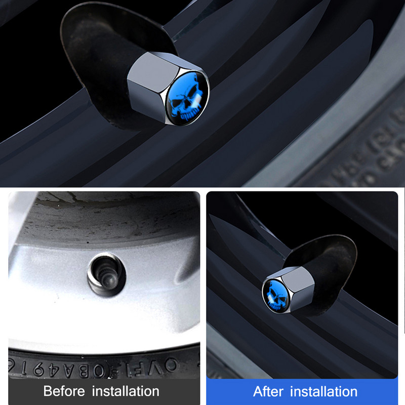 AUTCOAT vargusvastased keskmise sõrme tüüpi rehvi klapi tolmukorgid Tolmukindlad rehvikorgi klapi varrekorgid autodele, veoautodele, mootorratastele