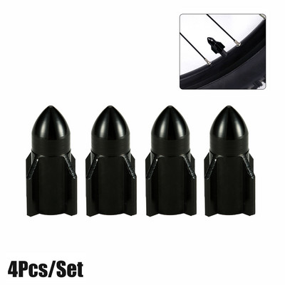 4TK raketi disainiga auto veoauto õhuava kate rehvivelje klapp ratta varre korgid mootorratta jalgratta ratta rehvi klapi korgi auto stiil