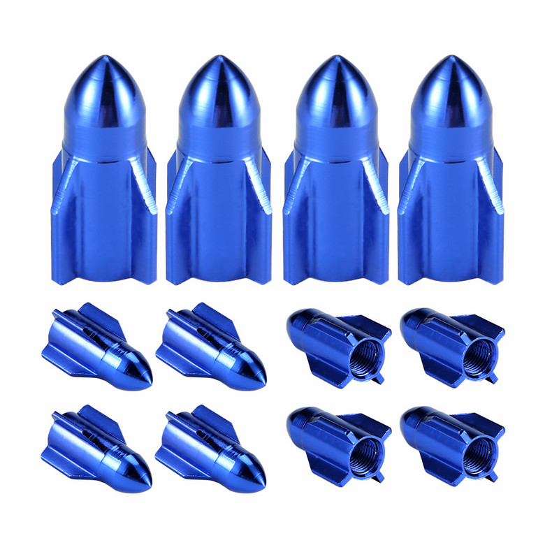 4TK raketi disainiga auto veoauto õhuava kate rehvivelje klapp ratta varre korgid mootorratta jalgratta ratta rehvi klapi korgi auto stiil