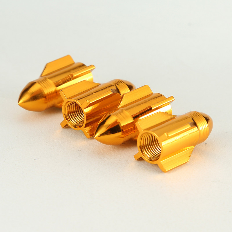 4TK raketi disainiga auto veoauto õhuava kate rehvivelje klapp ratta varre korgid mootorratta jalgratta ratta rehvi klapi korgi auto stiil