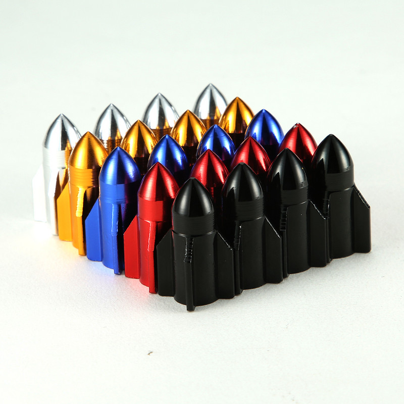 4TK raketi disainiga auto veoauto õhuava kate rehvivelje klapp ratta varre korgid mootorratta jalgratta ratta rehvi klapi korgi auto stiil