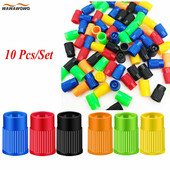 10 tk rehvide klapikorgid, plastikust autorehvi varre tolmukatted universaalsed klapikorgid autodele veoautodele, mootorratastele maasturitele ja jalgratastele