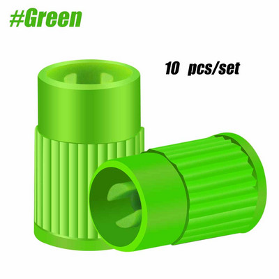 10 tk rehvide klapikorgid, plastikust autorehvi varre tolmukatted universaalsed klapikorgid autodele veoautodele, mootorratastele maasturitele ja jalgratastele