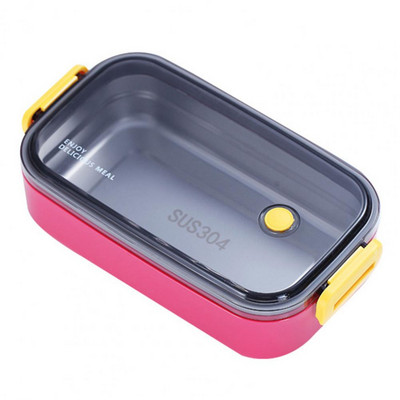 Bento držač 1500ML Bento kutija Zatvaranje kopčom Otvor za zrak Podignuto dno Brtveni poklopac otporan na toplinu Nepropusni Kuhinjski dodatak koji štedi prostor