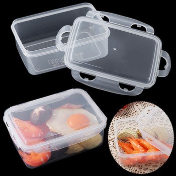 7 размера пластмасова кутия Bento Пикник Снек Контейнер за съхранение на храна Кутия за приготвяне на храна Кутия за обяд за къмпинг Съдове за готвене Детски училищни съдове за хранене