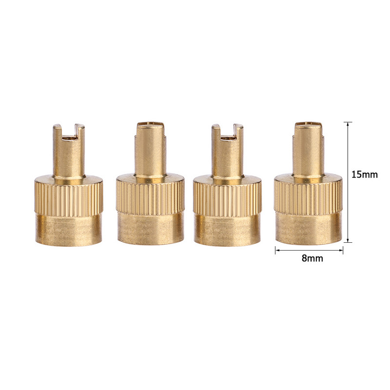 8 tk piluga peaklapi varrekorgid koos südamiku eemaldamise tööriistaga Autorehvid klapikork metallist rehvi autokatted tarvikud