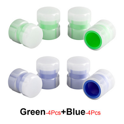 4/8 tk rehviklapi varrekorgid, hõõguvad rehvi õhukorgid, mis katavad rehviklapi katteid, universaalsed autodele, veoautodele, maasturitele, mootorratastele, jalgratastele