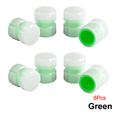 4/8 tk rehviklapi varrekorgid, hõõguvad rehvi õhukorgid, mis katavad rehviklapi katteid, universaalsed autodele, veoautodele, maasturitele, mootorratastele, jalgratastele