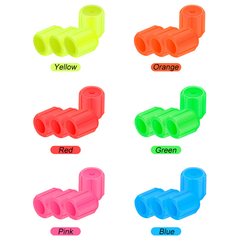 Automobilių sauga Universalūs fluorescenciniai automobilių padangų vožtuvų dangteliai, patvarūs padangų slėgio dangteliai daugeliui automobilių, motociklų, sunkvežimių, dviračių