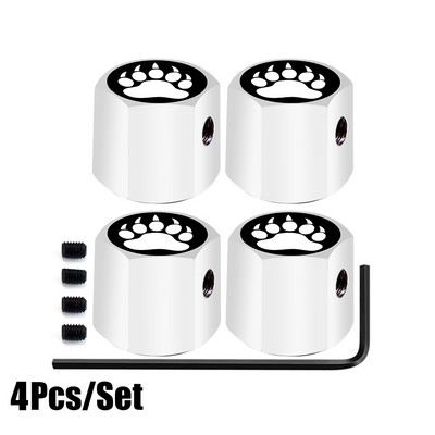 1 set čepova ventila za gume protiv krađe, metalnih s gumenim prstenom, poklopca otpornog na prašinu, univerzalnog za automobile, bicikle, motocikle