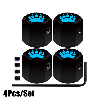 1 set čepova ventila za gume protiv krađe, metalnih s gumenim prstenom, poklopca otpornog na prašinu, univerzalnog za automobile, bicikle, motocikle