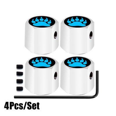 1 set čepova ventila za gume protiv krađe, metalnih s gumenim prstenom, poklopca otpornog na prašinu, univerzalnog za automobile, bicikle, motocikle