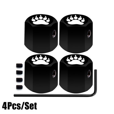 1 set čepova ventila za gume protiv krađe, metalnih s gumenim prstenom, poklopca otpornog na prašinu, univerzalnog za automobile, bicikle, motocikle