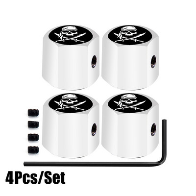 1 set čepova ventila za gume protiv krađe, metalnih s gumenim prstenom, poklopca otpornog na prašinu, univerzalnog za automobile, bicikle, motocikle