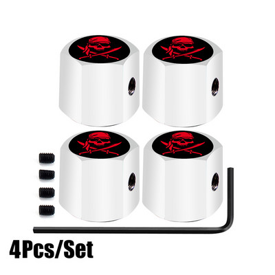 1 set čepova ventila za gume protiv krađe, metalnih s gumenim prstenom, poklopca otpornog na prašinu, univerzalnog za automobile, bicikle, motocikle