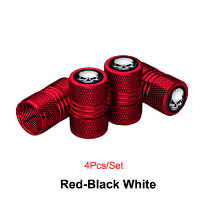 4Pcs/Set Kapice ventila gume Otporne na koroziju Nepropusne Anodizirana legura za teške uvjete rada Univerzalna za automobile Bicikl Kamion Motocikl