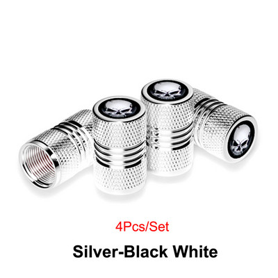 4Pcs/Set Kapice ventila gume Otporne na koroziju Nepropusne Anodizirana legura za teške uvjete rada Univerzalna za automobile Bicikl Kamion Motocikl