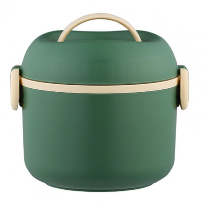 1320ML Kutija za ručak Spremnik za hranu Uredski materijal Prijenosna ručka Sigurno za mikrovalnu Dvoslojna hrana PP Učenici Bento