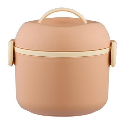 1320ML Kutija za ručak Spremnik za hranu Uredski materijal Prijenosna ručka Sigurno za mikrovalnu Dvoslojna hrana PP Učenici Bento