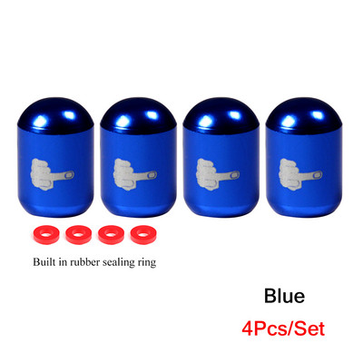 4 bucăți/set capace universale pentru supape pentru anvelope cu degetul mijlociu, din aluminiu, capace de praf, costum pentru biciclete, mașini, camioane, motociclete, biciclete