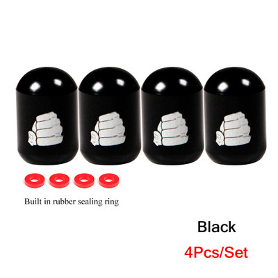 4 tk / komplekt rehvi õhuklapi korgid varre kate Universaalne sobib kõikidele autodele veoautodele maasturitele jalgratastele jalgratastele mootorratastele autorehvide klappidele tolmukatted