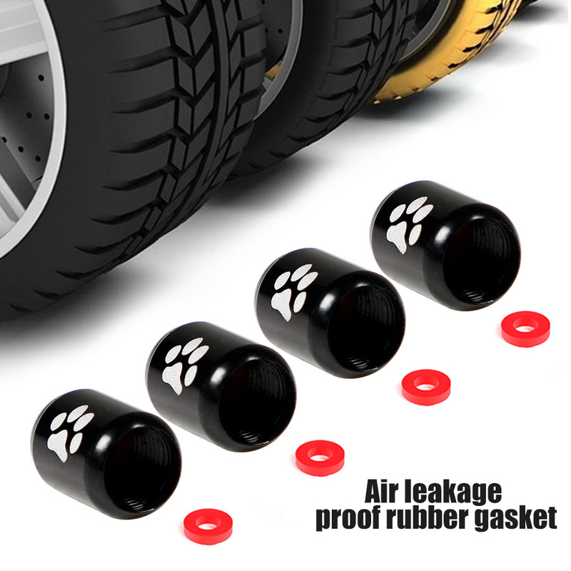 4 vnt./komplektas Universalūs automobilių ratų padangų vožtuvo koto dangteliai aliuminio lydinio, skirti dviračiams, automobiliniams sunkvežimiams, motociklams, dviračių padangų vožtuvams