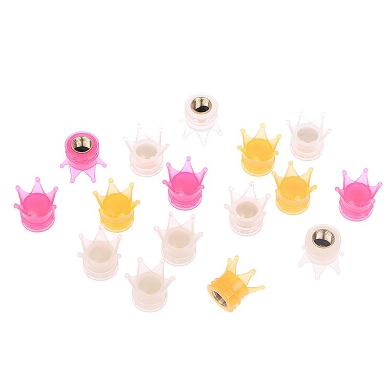 4 vnt./komplektas universalios karūnėlės formos šviečiančios rato padangos vožtuvo dangtelis Bling deimantinis padangos kotas dulkių vožtuvo dangteliai sunkvežimių automobilių motociklas