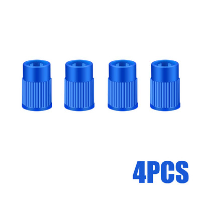 4Pcs plastični poklopci ventila za gume Ugrađeni alat za skidanje jezgre ventila Univerzalni poklopci za osovine za automobile Bicikle i bicikle Kamioni Motocikli