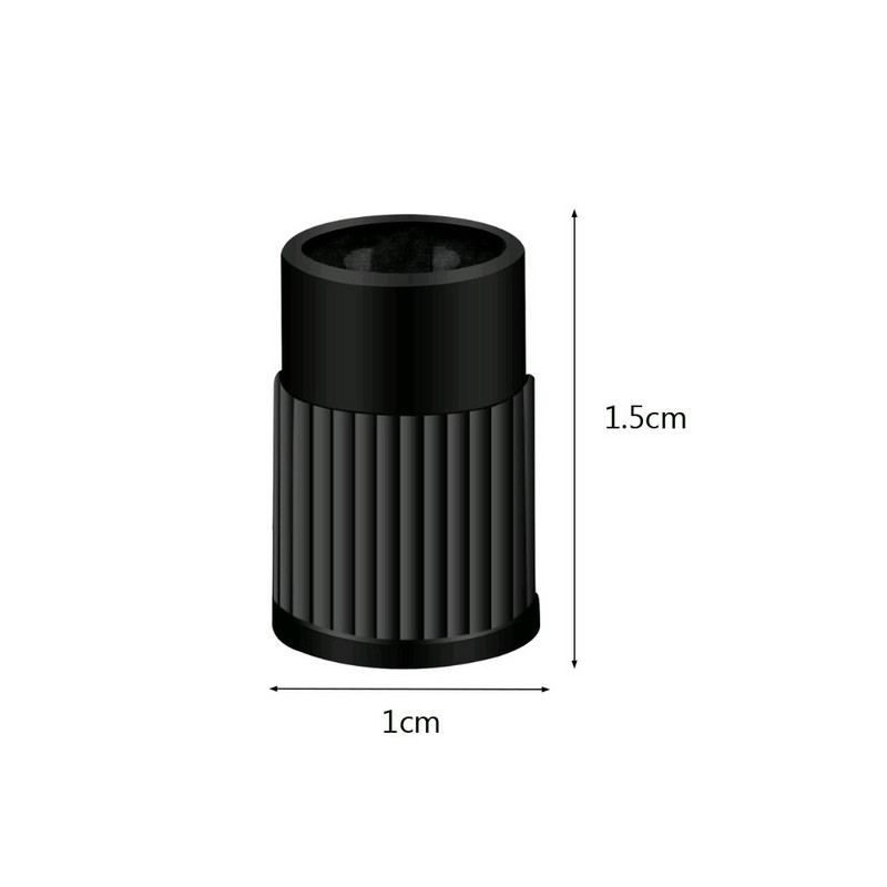 4Pcs plastični poklopci ventila za gume Ugrađeni alat za skidanje jezgre ventila Univerzalni poklopci za osovine za automobile Bicikle i bicikle Kamioni Motocikli