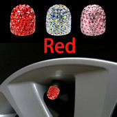 4 tk Rhinestone`i auto ratta klapikorgid rehvivelje varre katted õhutolmu veekindlad autode mootorrataste jaoks jalgrataste teemantrehvide klapikorgid