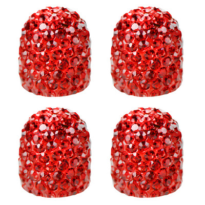 4Pcs Rhinestones Kapice ventila za automobilske kotače Navlake za stabljike naplataka gume Vodootporne na zračnu prašinu za Auto motocikle Bicikle Dijamantne kapice ventila za gume