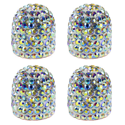 4Pcs Rhinestones Kapice ventila za automobilske kotače Navlake za stabljike naplataka gume Vodootporne na zračnu prašinu za Auto motocikle Bicikle Dijamantne kapice ventila za gume