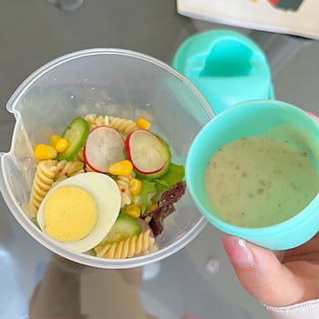 Creative Fresh Salad Cup To Go Container Set с вилица Чаша за сос Преносима Кутия за Пикник Бенто Кутия Кухня Кутия За Обяд Keep Fit