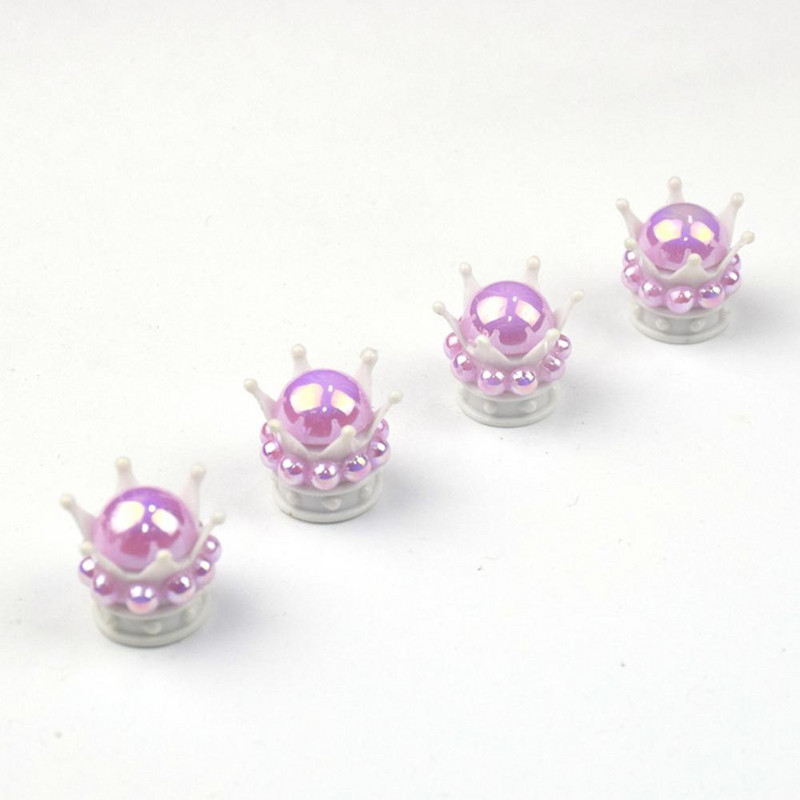 4 tk auto velje rehvi klapi südamiku kork Rhinestone Crown Style tolmu õhu kate rehvi rehvid klapi varre korgid Decor Auto tarvikud