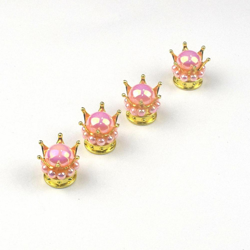 4 tk auto velje rehvi klapi südamiku kork Rhinestone Crown Style tolmu õhu kate rehvi rehvid klapi varre korgid Decor Auto tarvikud