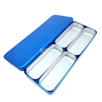 1 τεμ. κουτί προμηθειών οδοντιατρικού εργαστηρίου για το Bur H/K Files Holder Block Sterilizer Case Desinfection Endo Box