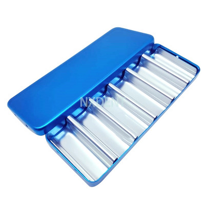 1db fogászati labor kellékdoboz Bur H /K fájltartó blokk sterilizáló tok fertőtlenítő endodobozhoz