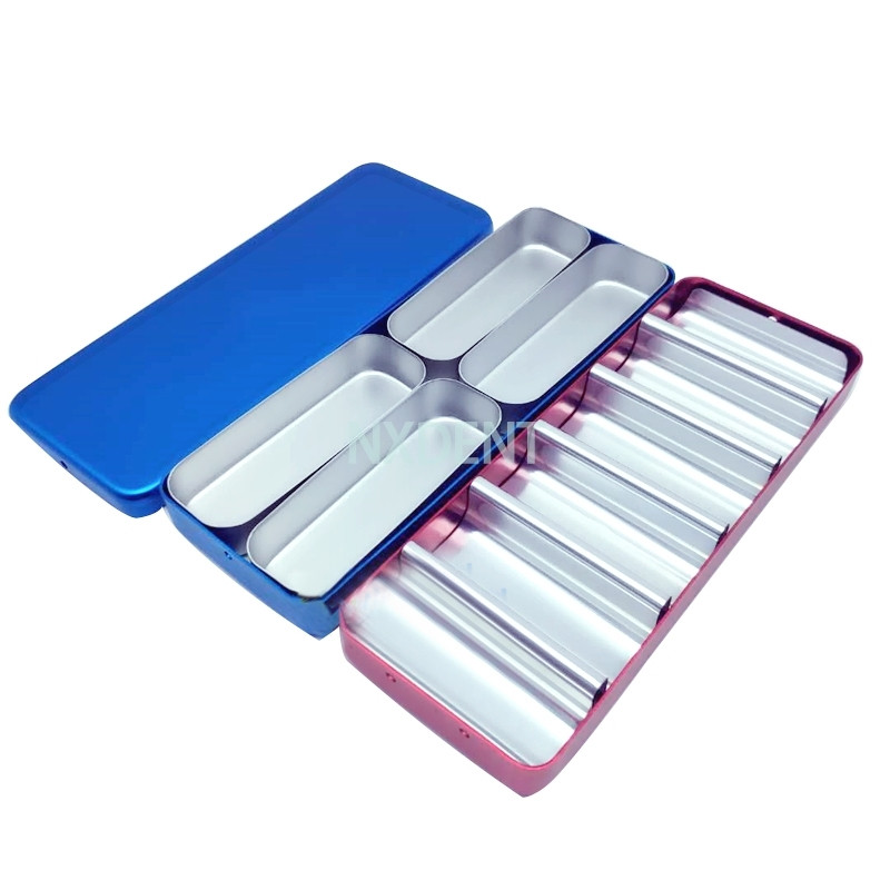 1db fogászati labor kellékdoboz Bur H /K fájltartó blokk sterilizáló tok fertőtlenítő endodobozhoz