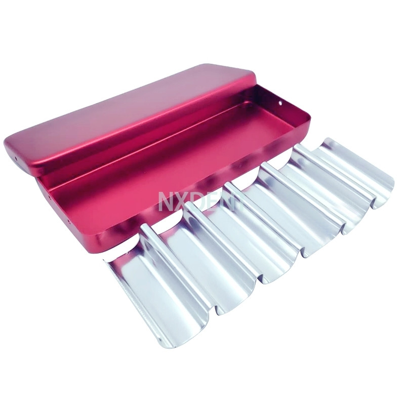 1db fogászati labor kellékdoboz Bur H /K fájltartó blokk sterilizáló tok fertőtlenítő endodobozhoz