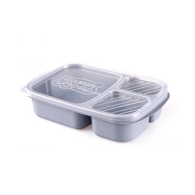 3 skyrių mokyklinė priešpiečių dėžutė vaikams Mikrobangų krosnelė kaitinama Bento dėžutė biuro darbuotojui Nešiojami maisto laikymo konteineriai