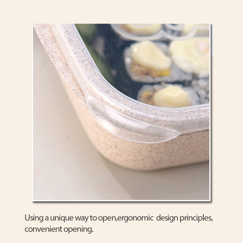 3 skyrių mokyklinė priešpiečių dėžutė vaikams Mikrobangų krosnelė kaitinama Bento dėžutė biuro darbuotojui Nešiojami maisto laikymo konteineriai