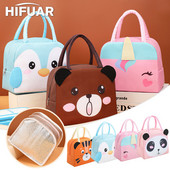 „Hifuar“ naudingas nešiojamas izoliacinis priešpiečių krepšys, stiprus guolis, pietų krepšys „Panda Dinosaur Pattern Bento“ krepšys mokyklai 23x14x19 cm