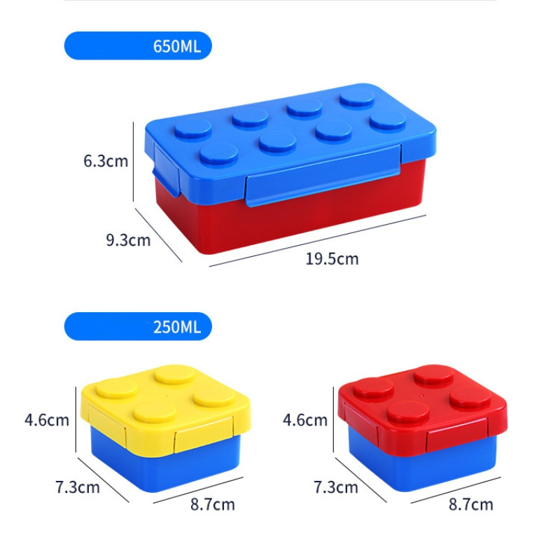 Prijenosna zapečaćena kutija za ručak Kreativna kutija za ručak koja se može složiti u boji Kutija za ručak Kutija za pohranu voća za učenike