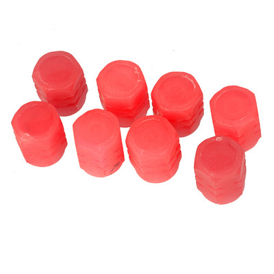 Univerzalni 8kom/Set Fluorescentni svjetleći poklopac ventila za gume Navlake za prašinu za Auto Kamion SUV Autobus Motocikl Bicikl Plavo/Crveno