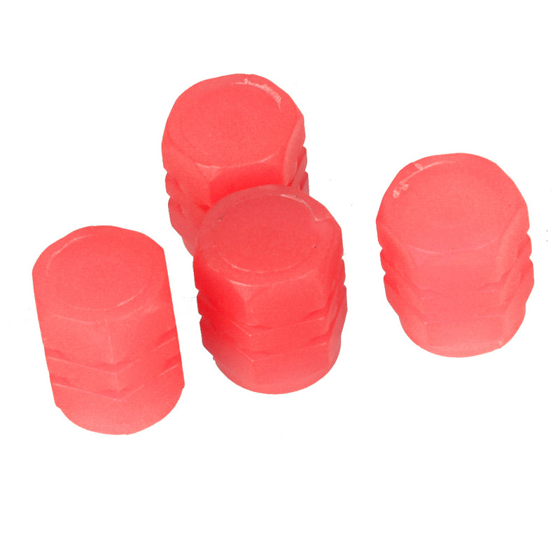 Univerzalni 8kom/Set Fluorescentni svjetleći poklopac ventila za gume Navlake za prašinu za Auto Kamion SUV Autobus Motocikl Bicikl Plavo/Crveno